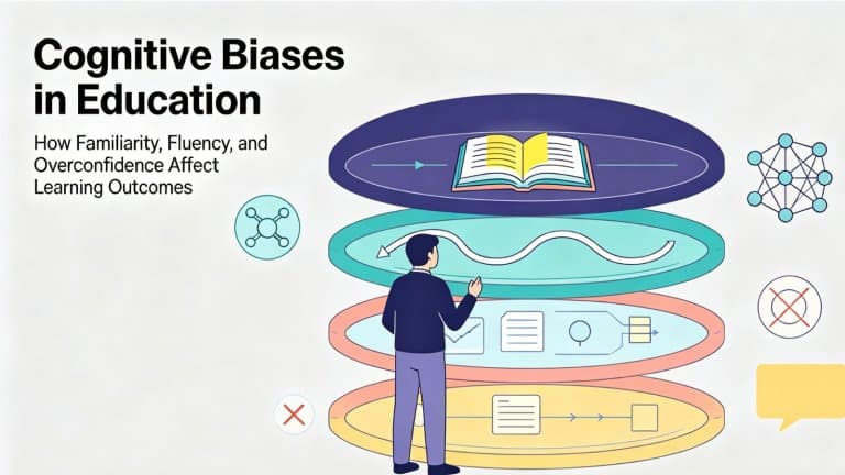 Cognitive Biases in Education: How Familiarity, Fluency, and Overconfidence Affect Learning Outcomes